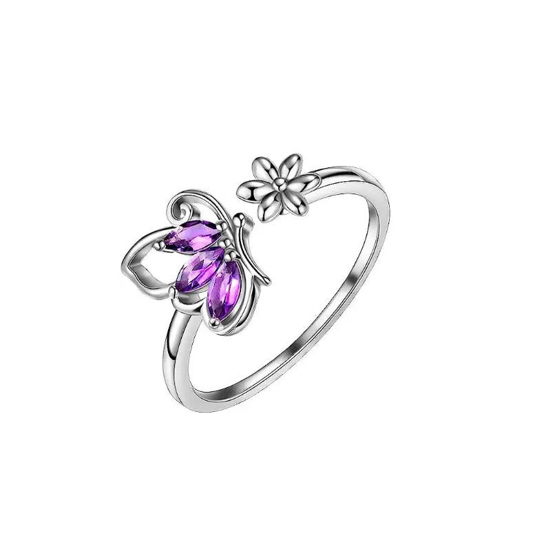 Butterfly Pave Ring and Bracelet - product view 6