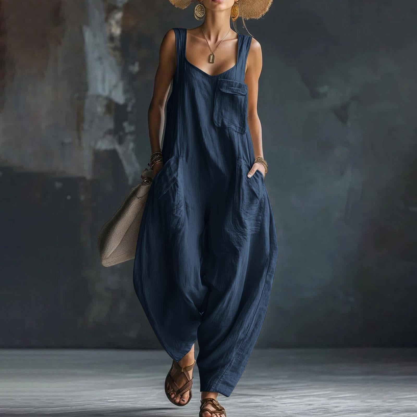 Relaxed Wide-Leg Jumpsuit - product view 7