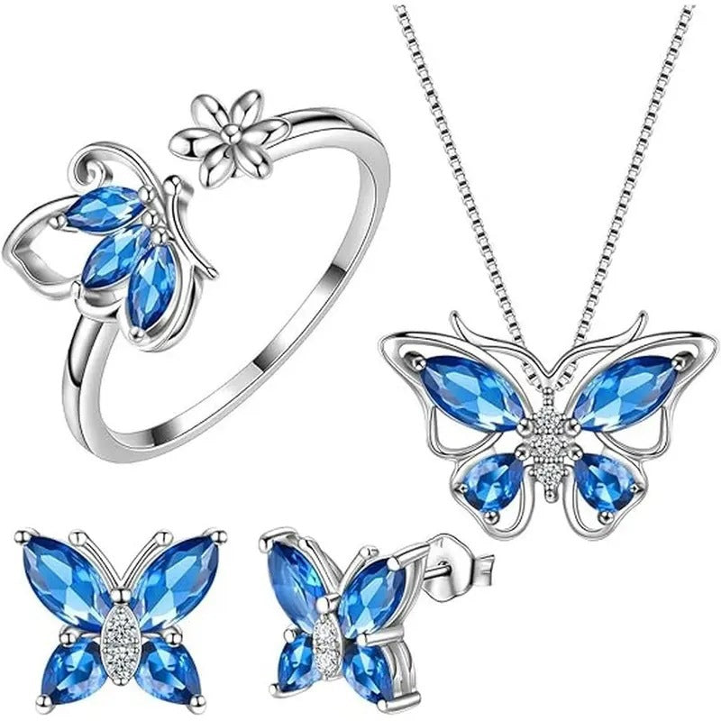 Butterfly Pave Ring and Bracelet - product view 5