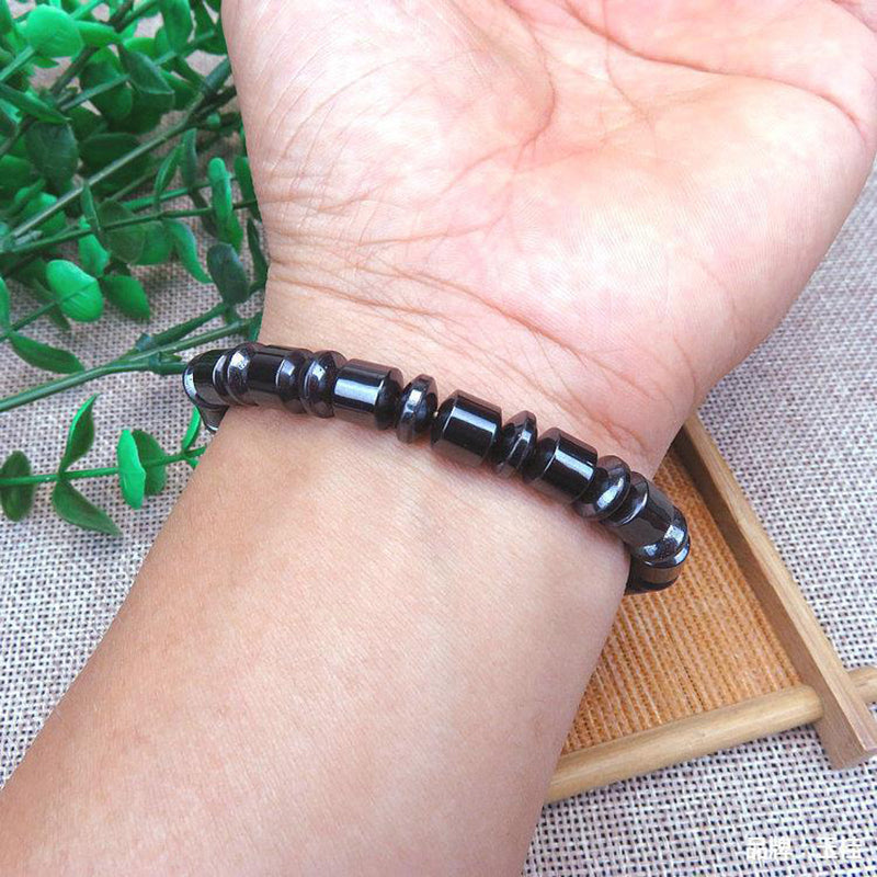 Magnetite & Hematite Stretch Bracelet — product view 5