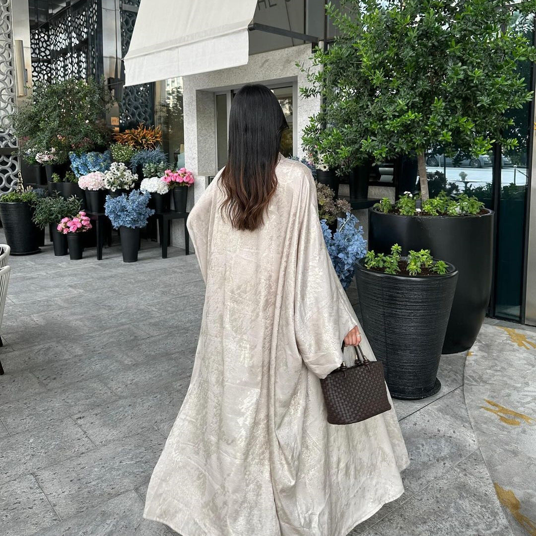 Bronzed Satin Abaya - product view 11