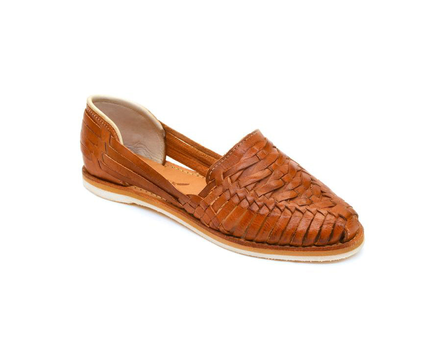 Cross Woven Huarache in Walnut, alternate view 2