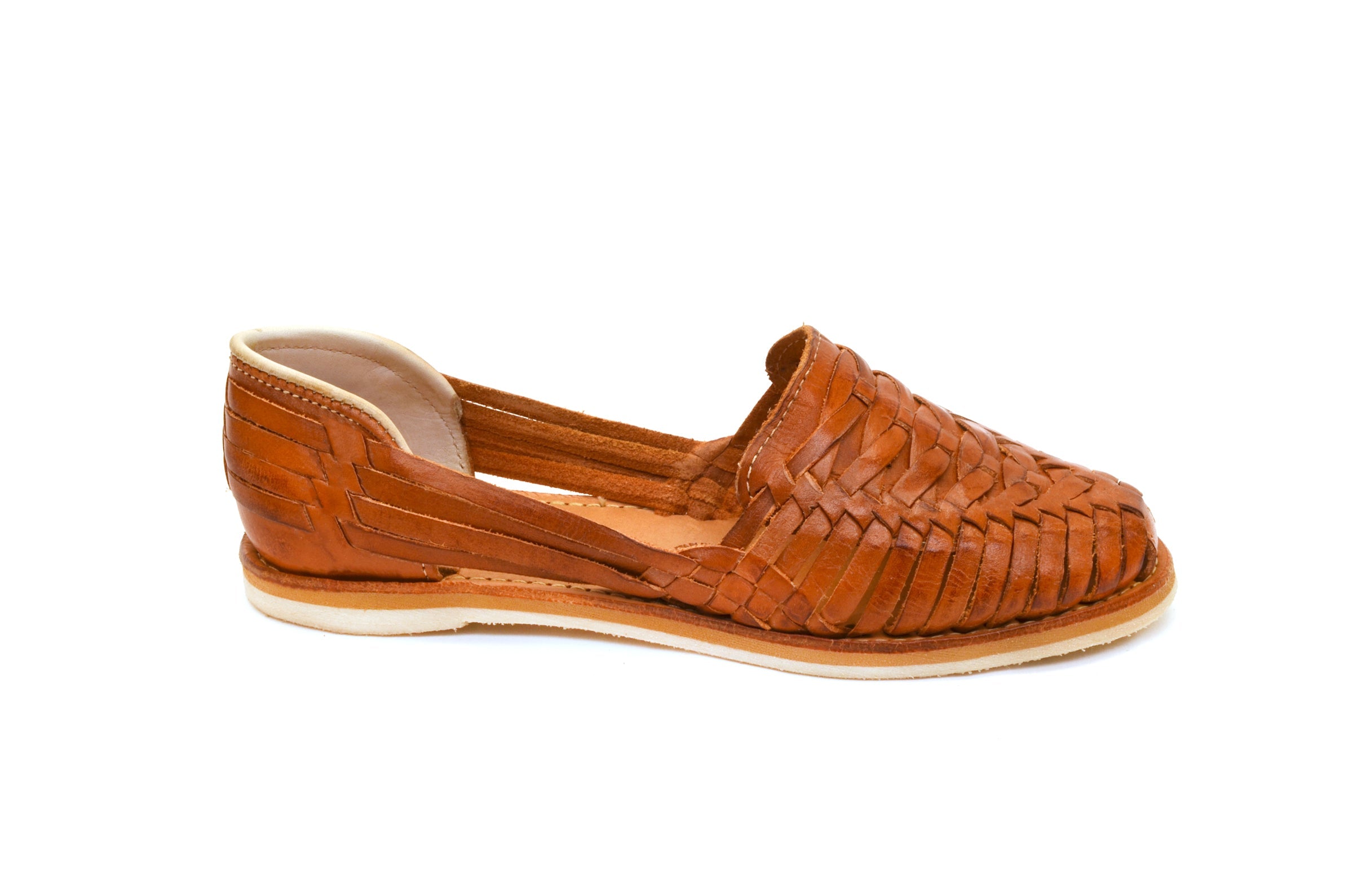 Cross Woven Huarache in Walnut, alternate view 3