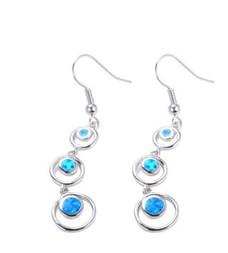 Blue Flame Drop Earrings — product view 5