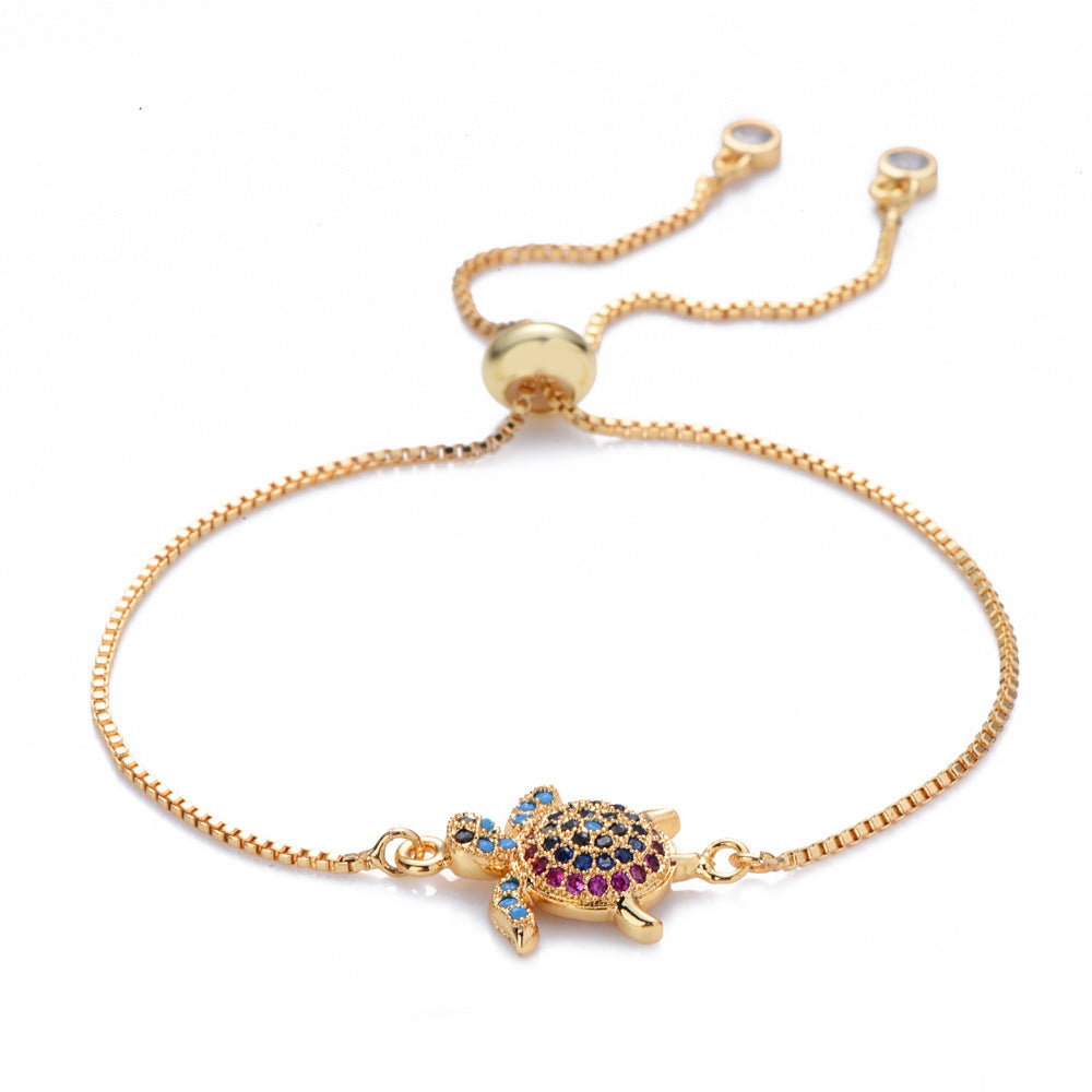 Crystal Turtle Bracelet — product view 2