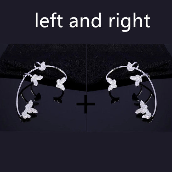 Crystal Butterfly Ear Clip — product view 9