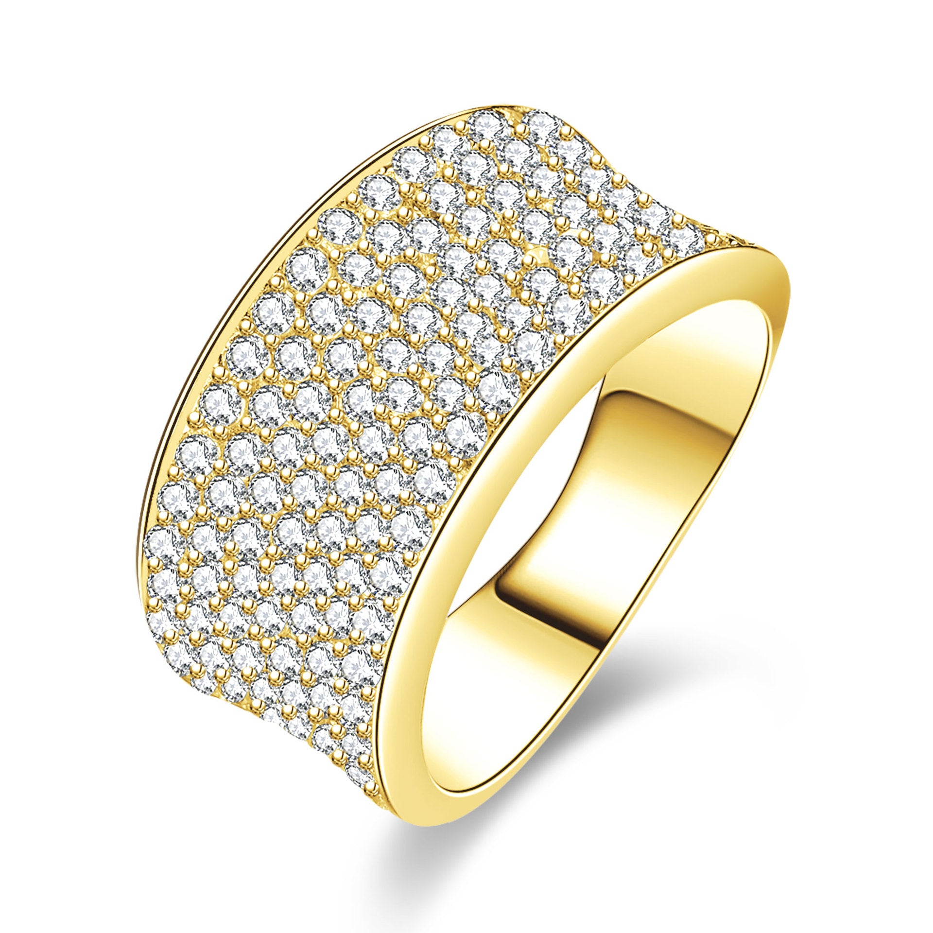 Geometric Multi-Band Ring - product view 6