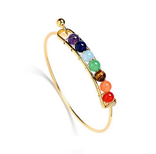 Multicolor Stone Bead Bracelet — product view 4