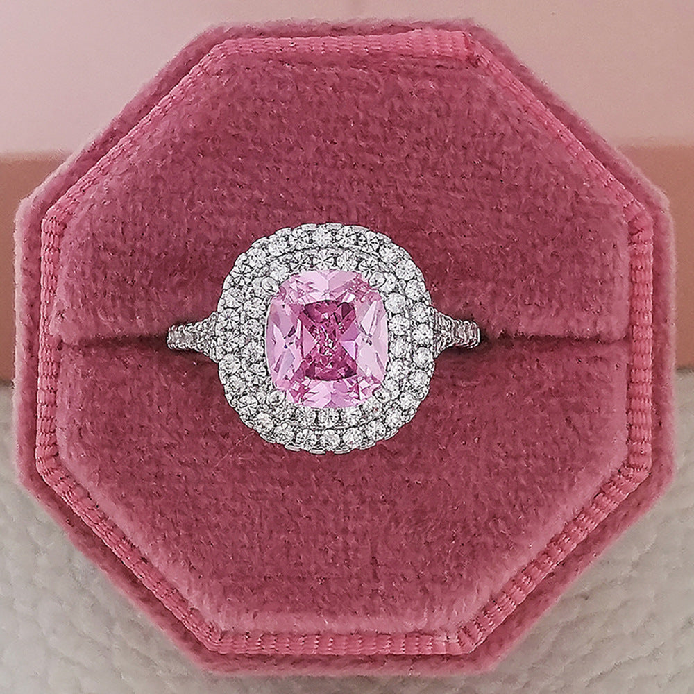 Cubic Zirconia T-Stone Ring — product view 8