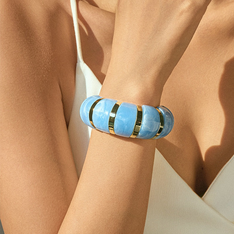 Marbled Acrylic Bangle - product view 12