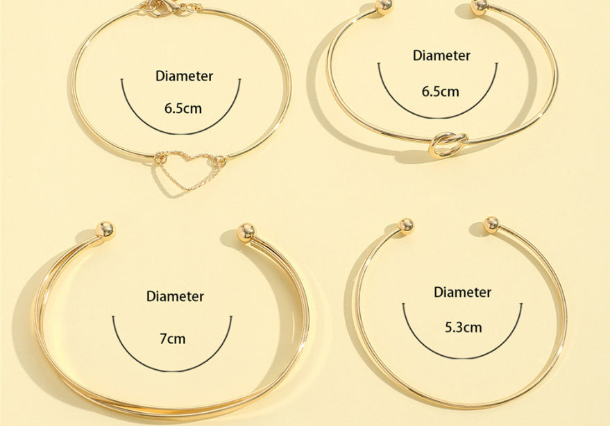 Heart Charm Bracelet Set — product view 6