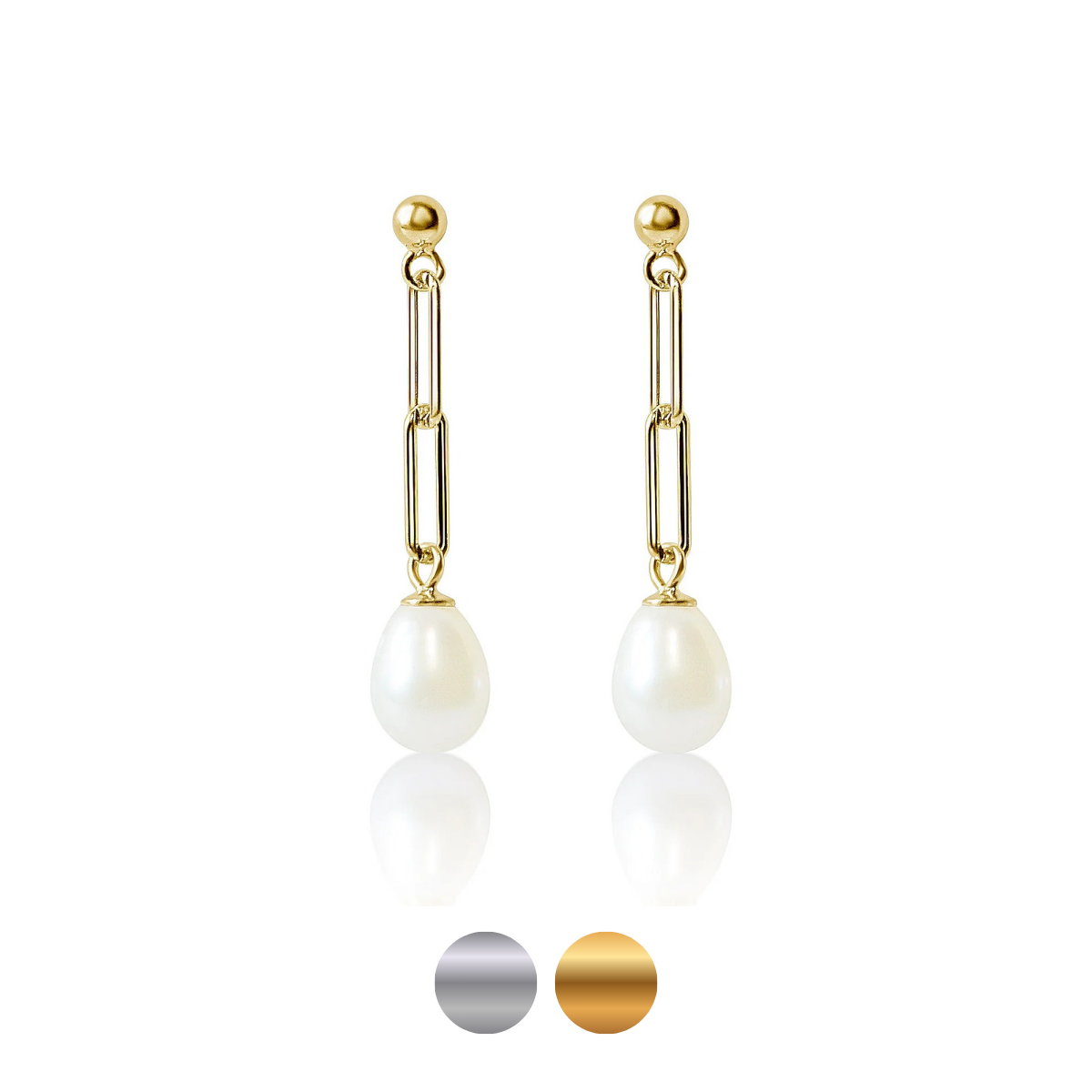 Silvie Vermeil drop earrings in gold