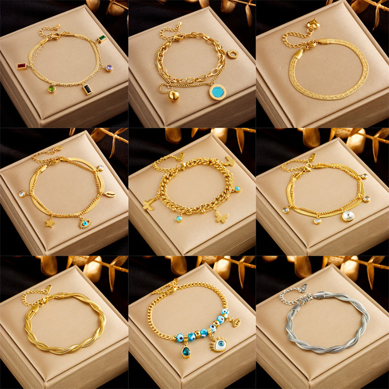 Double-Layer Star Chain Bracelet — product view 1