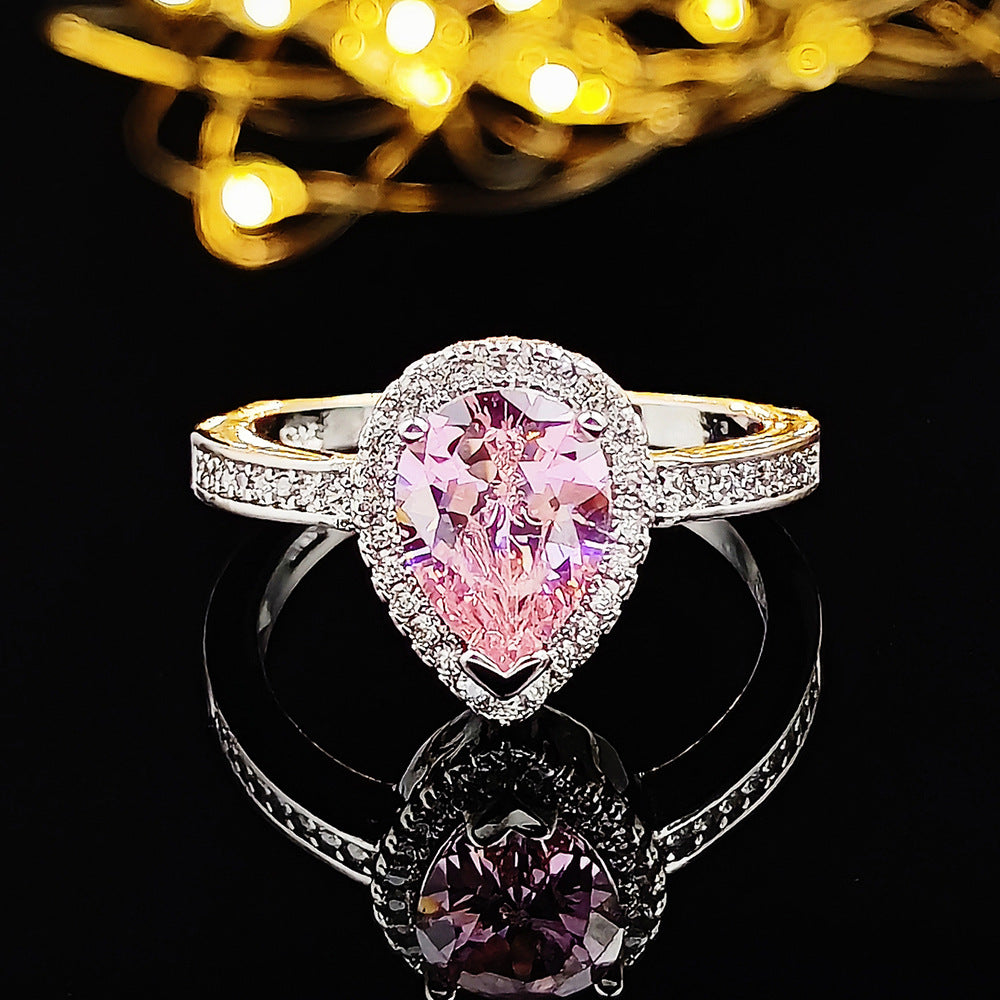 Cubic Zirconia T-Stone Ring — product view 9