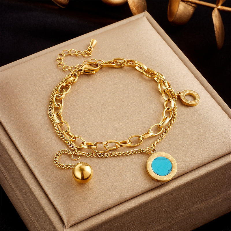 Double-Layer Star Chain Bracelet — product view 4