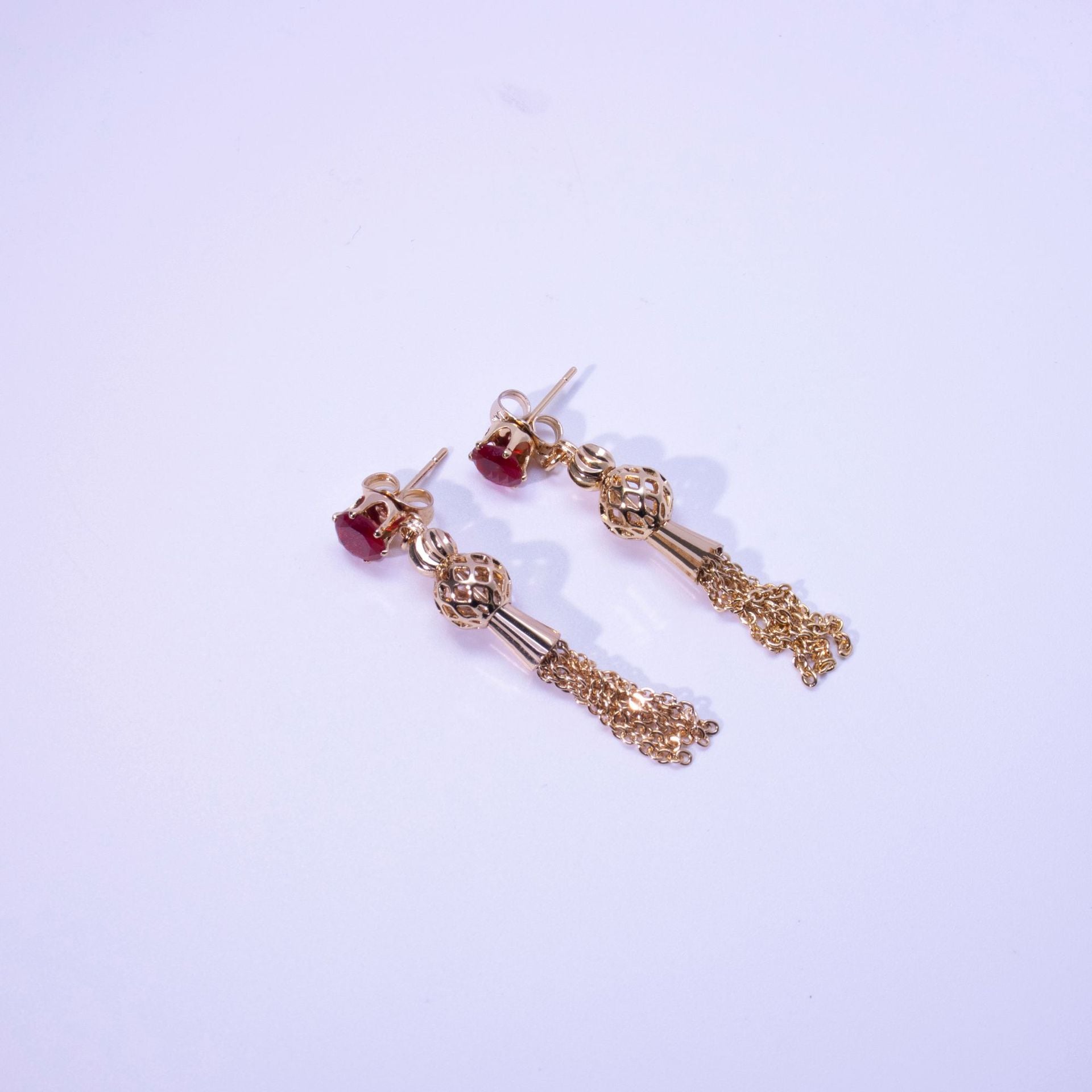 Gold-Tone Tassel Drop Earrings — product view 5