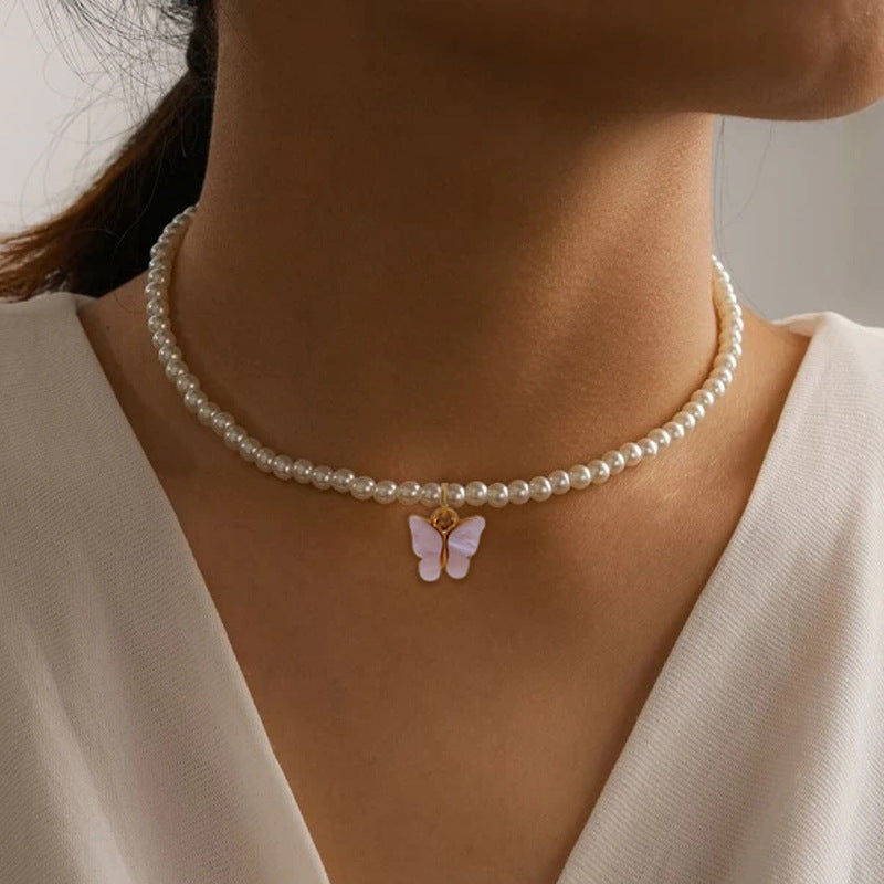 Bow Glass-Bead Choker — product view 2