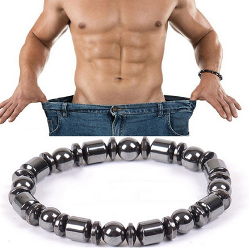 Magnetite & Hematite Stretch Bracelet — product view 4