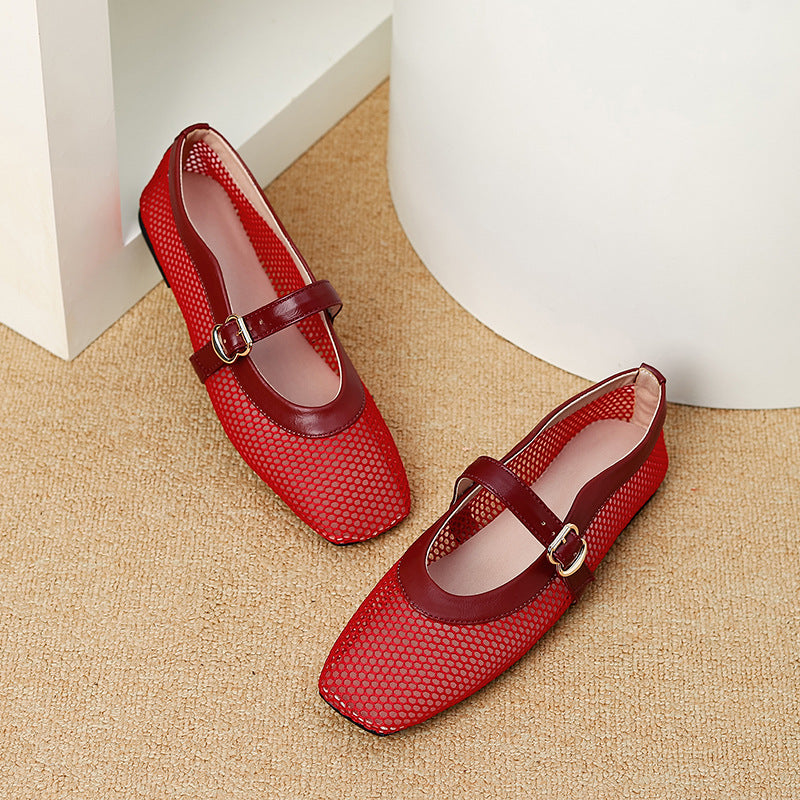 Breathable Mesh Cutout Heels - product view 12