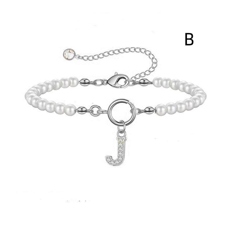 Initial Pearl Bracelet — product view 6