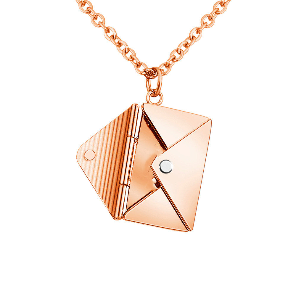Envelope Pendant Necklace — product view 12