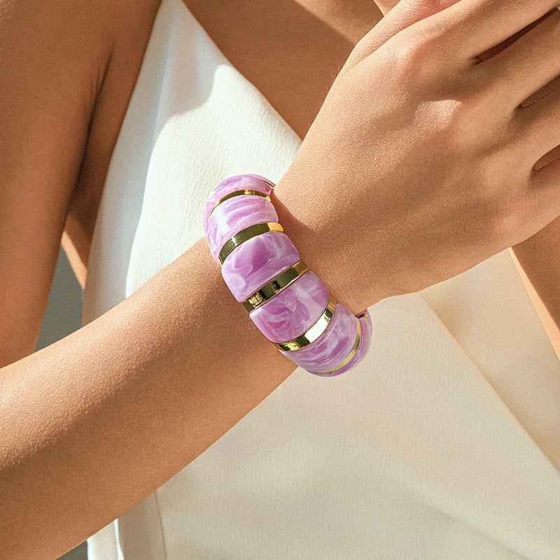 Marbled Acrylic Bangle - product view 15