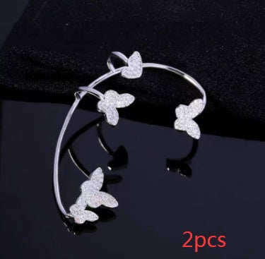 Crystal Butterfly Ear Clip — product view 20