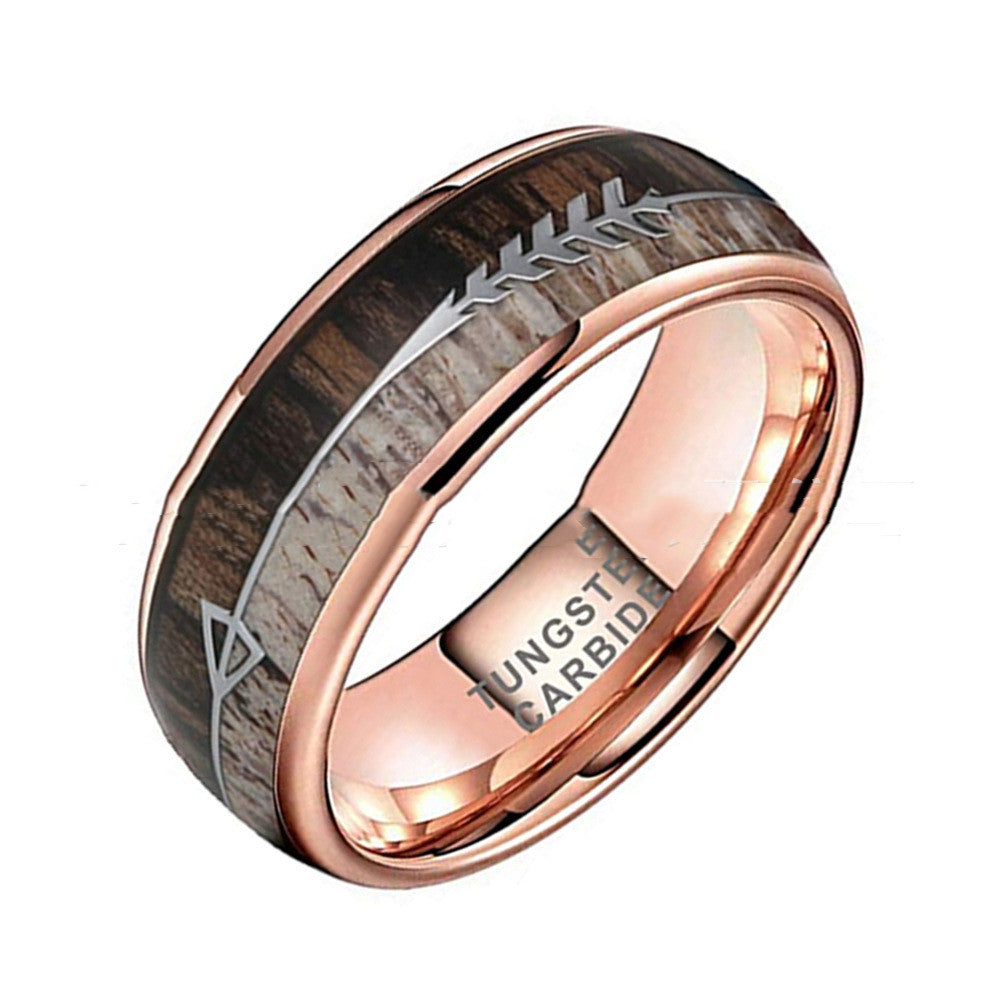 8mm Tungsten Band Ring — product view 5
