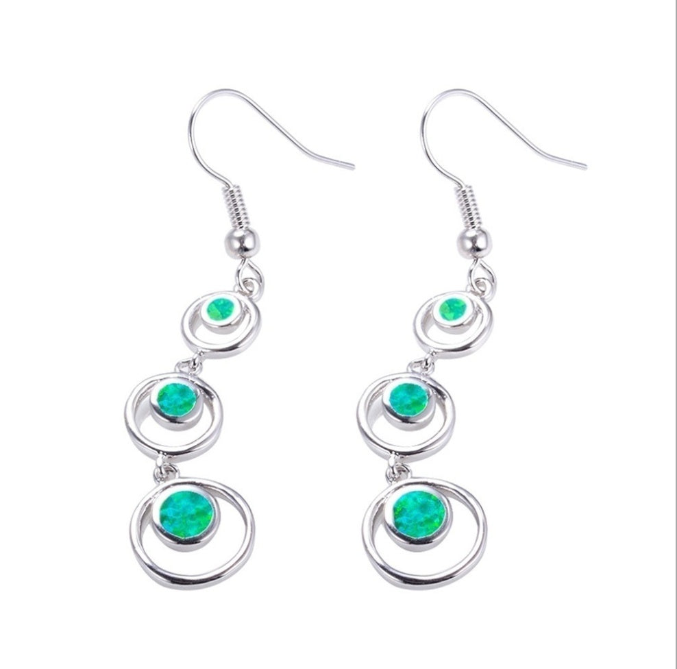 Blue Flame Drop Earrings — product view 2