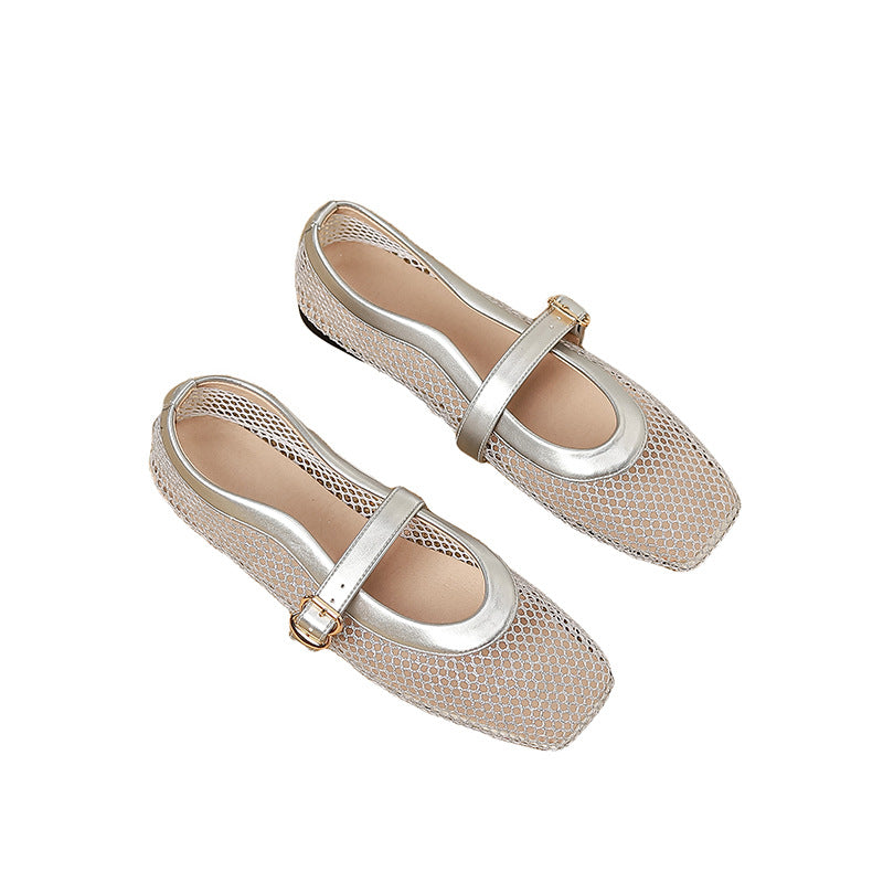 Breathable Mesh Cutout Heels - product view 5