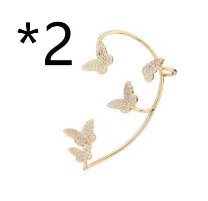 Crystal Butterfly Ear Clip — product view 18