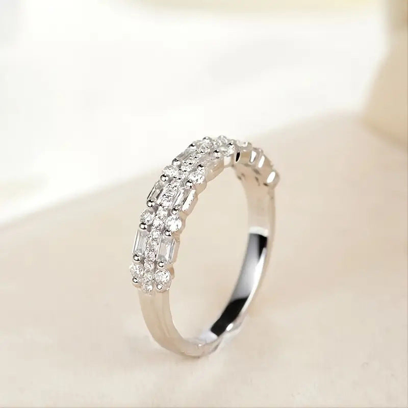 Zircon Triple-Band Ring — product view 5