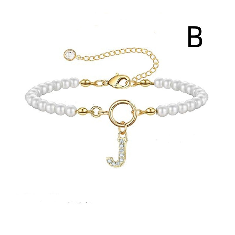 Initial Pearl Bracelet — product view 12
