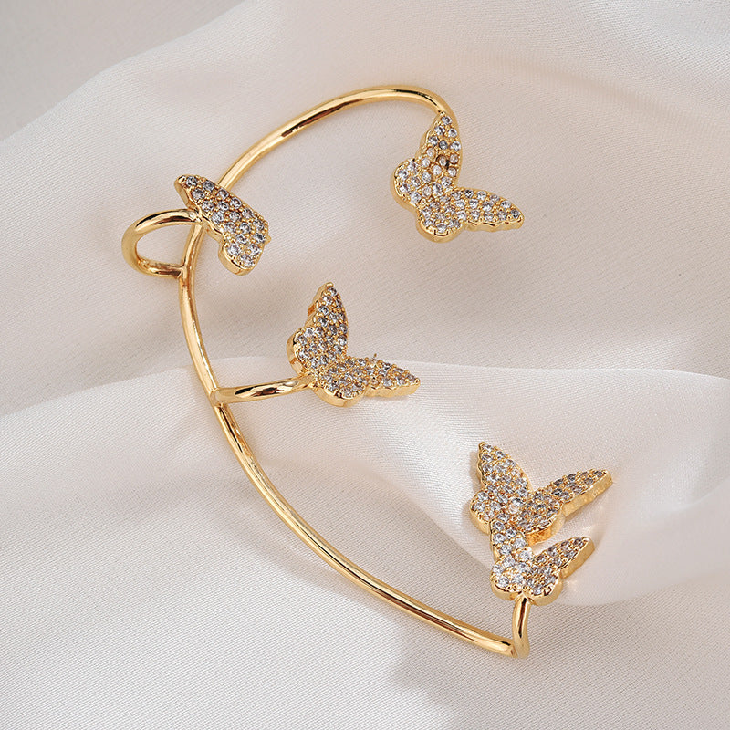 Crystal Butterfly Ear Clip — product view 5