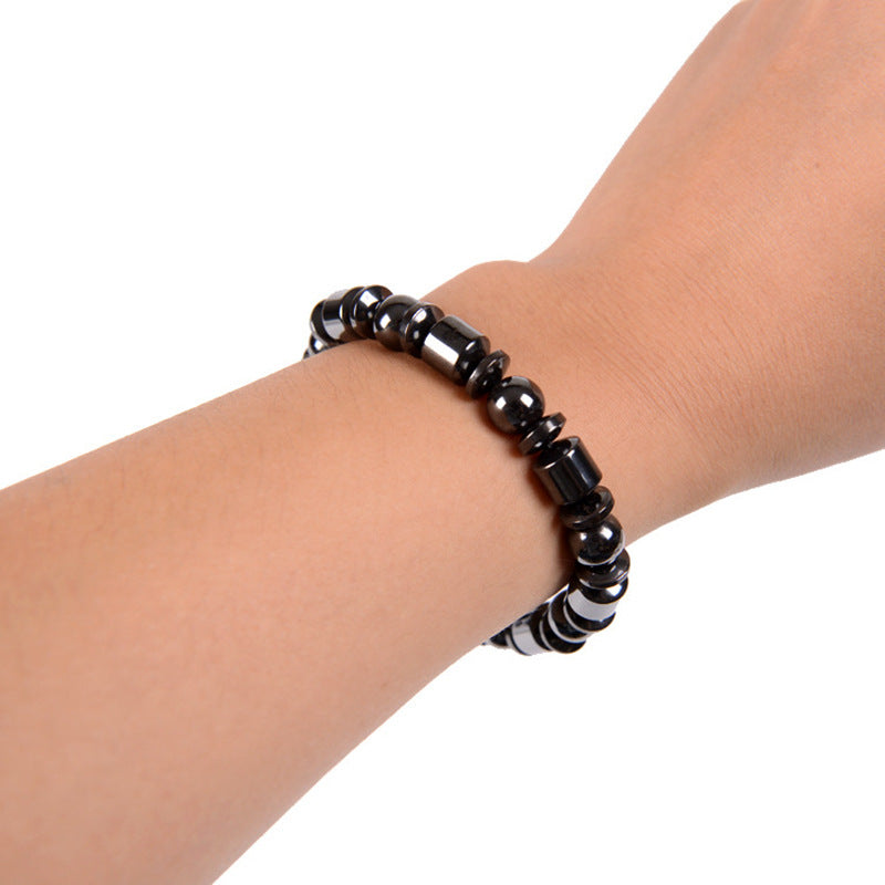 Magnetite & Hematite Stretch Bracelet — product view 6