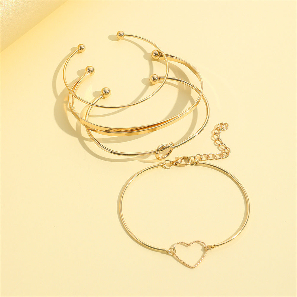 Heart Charm Bracelet Set — product view 4