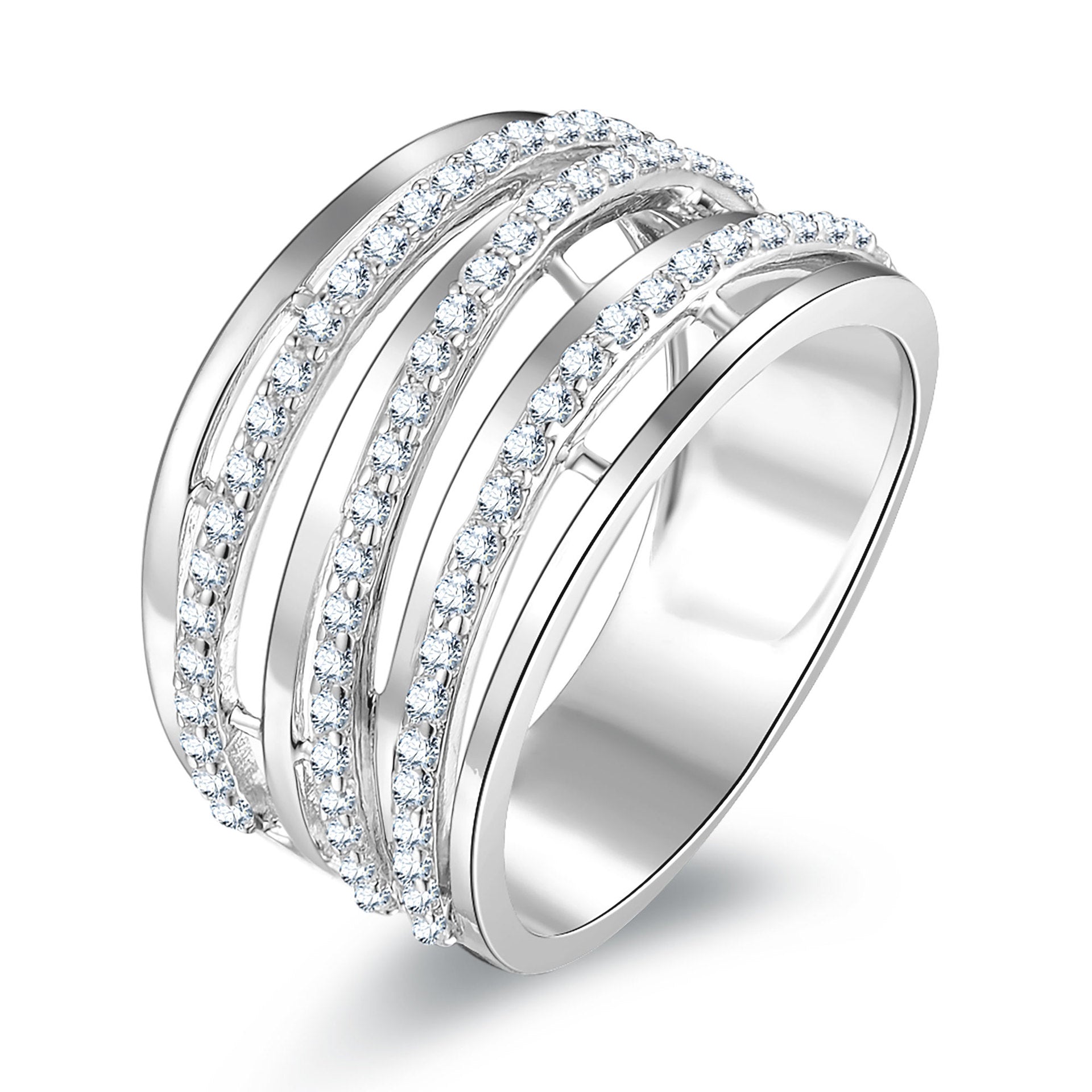 Geometric Multi-Band Ring - product view 5