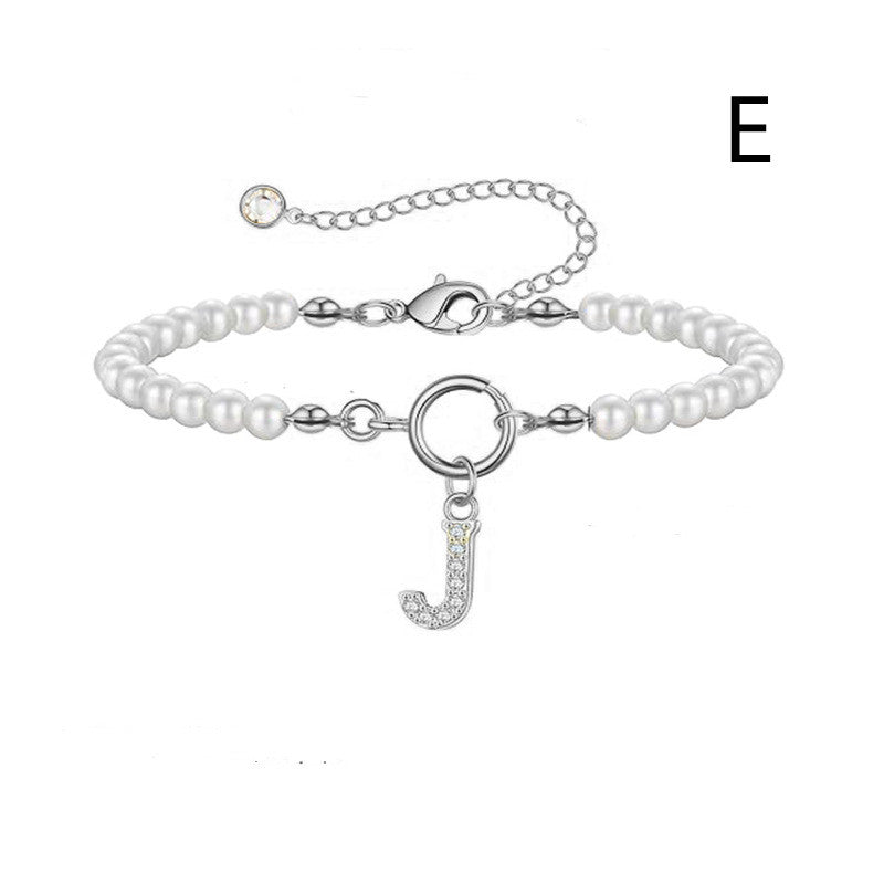 Initial Pearl Bracelet — product view 9
