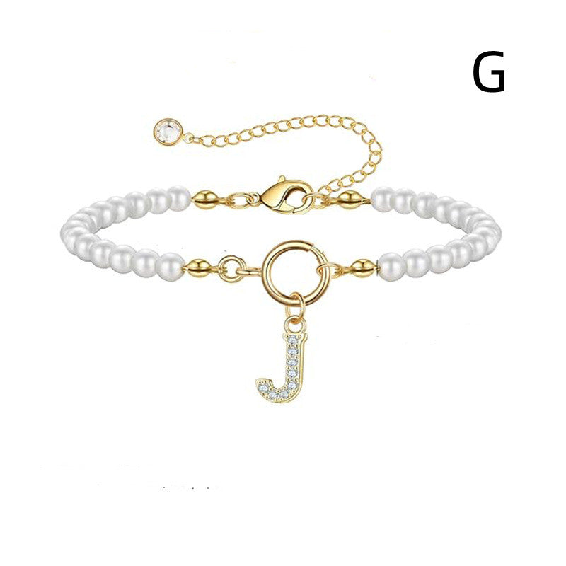 Initial Pearl Bracelet — product view 17
