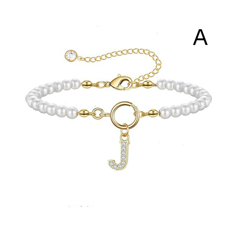 Initial Pearl Bracelet — product view 11