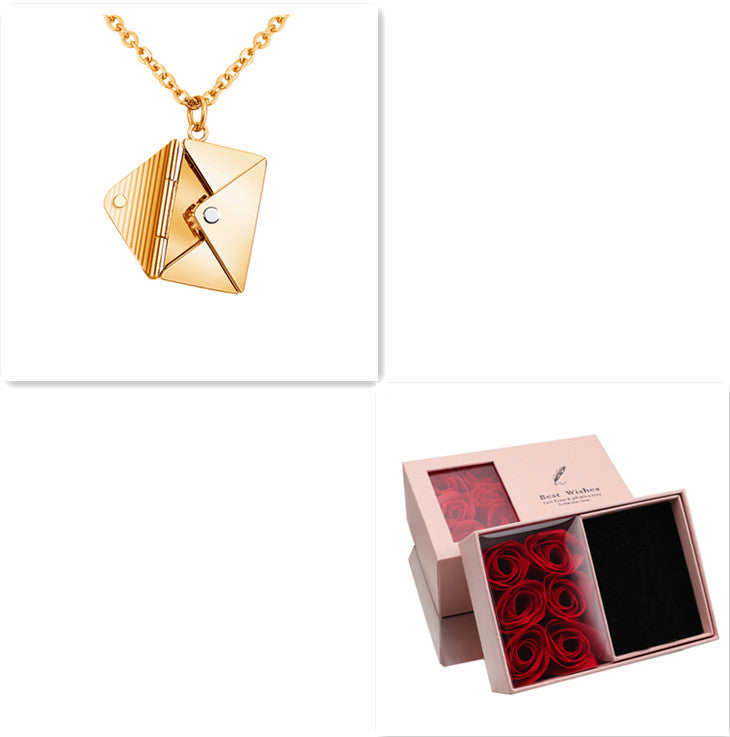 Envelope Pendant Necklace — product view 14