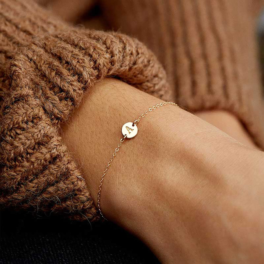 Initial Letter Bangle — product view 2