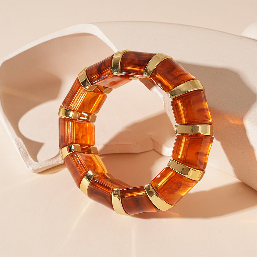 Marbled Acrylic Bangle - product view 4