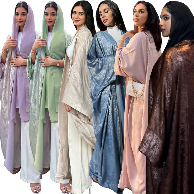 Bronzed Satin Abaya - product view 3