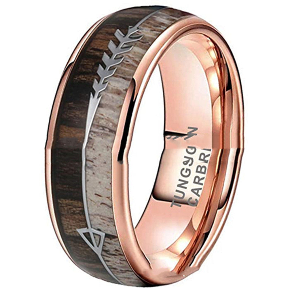 8mm Tungsten Band Ring — product view 4