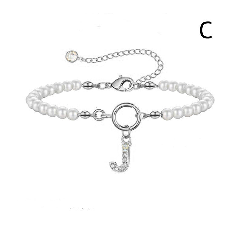 Initial Pearl Bracelet — product view 7