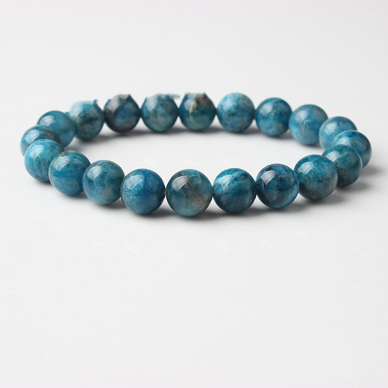 Blue Apatite Beaded Bracelet — product view 1