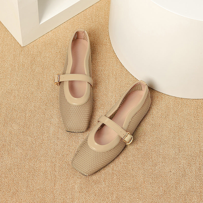 Breathable Mesh Cutout Heels - product view 3