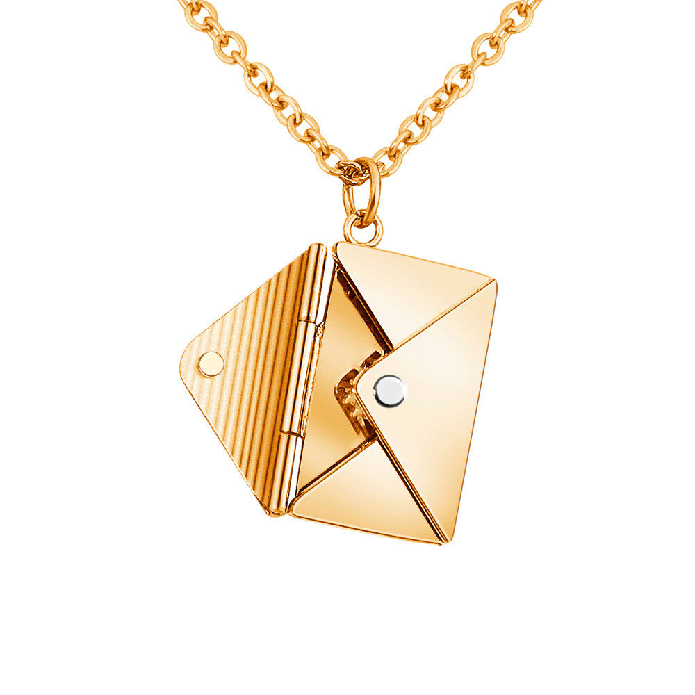Envelope Pendant Necklace — product view 13
