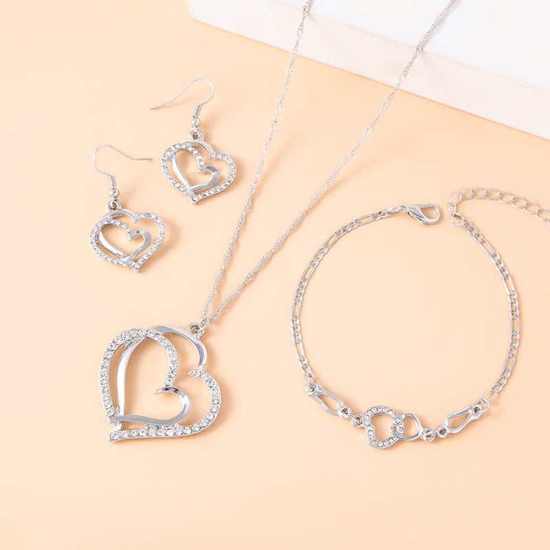 Crystal Heart Jewelry Set - product view 2